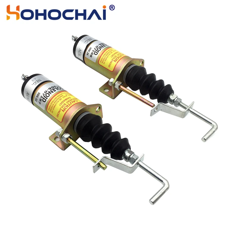 Соленоид отключения топлива hohochai 366-07197  для дизельного двигателя 12В/24В