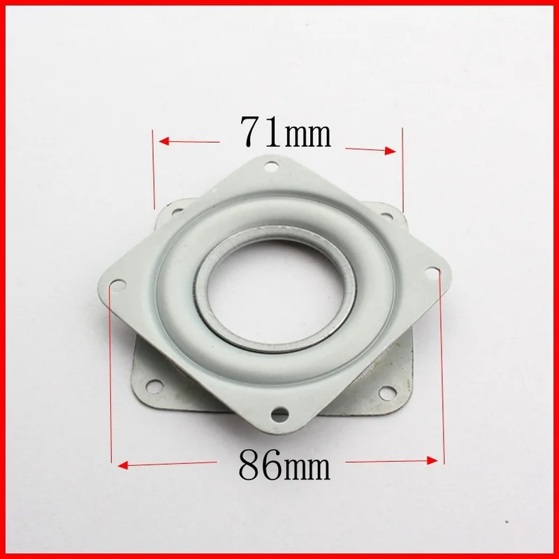 2/3/4/6 Inch Steel Square Lazy Susan 360Degree Rotating Rolling Bearing Turntable 300 Lbs Bearings Plate with Screws images - 6