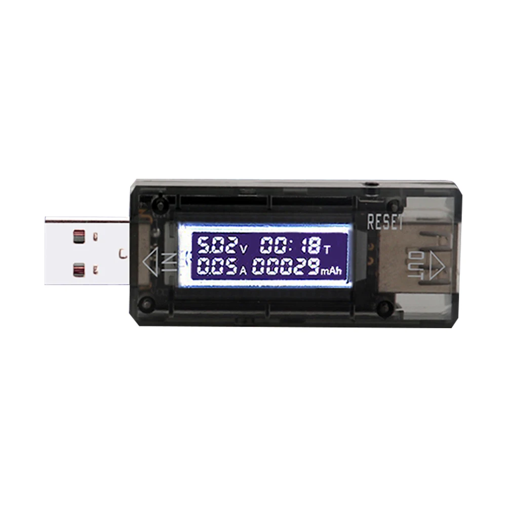 

USB Tester DC Digital Voltmeter Ammeter 3.2-10V Volt 0-3A Amp Meter Detector Indicator for Car Wall Charger PC Phone Tablet