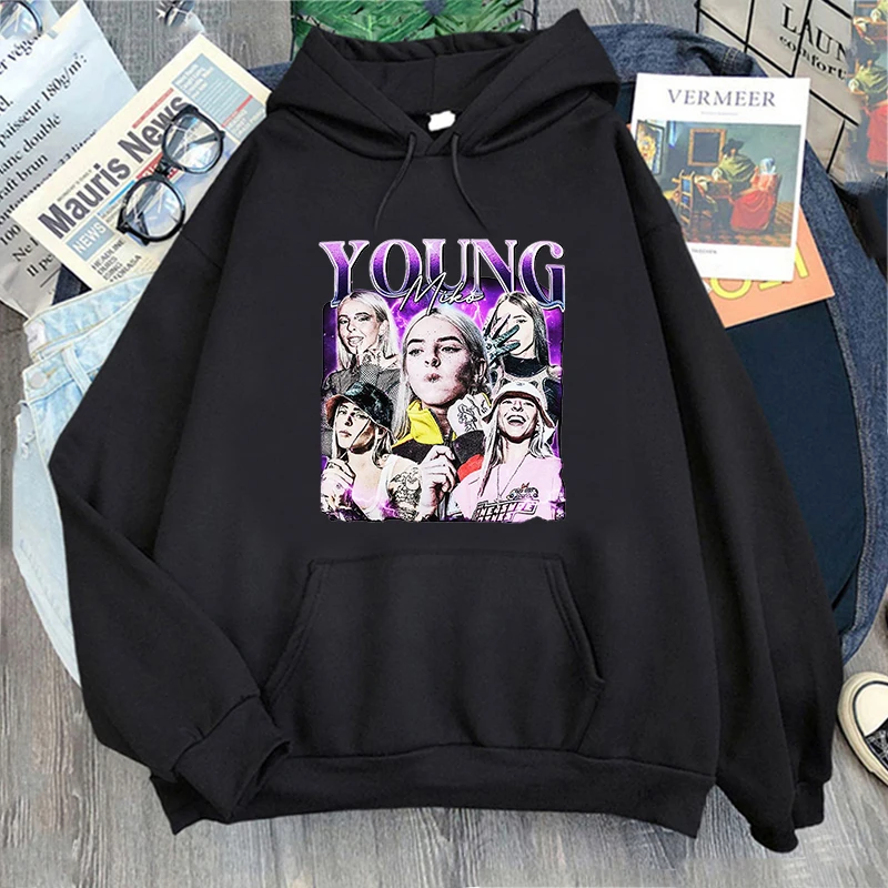 Young Miko Женская толстовка из хлопка Kawaii