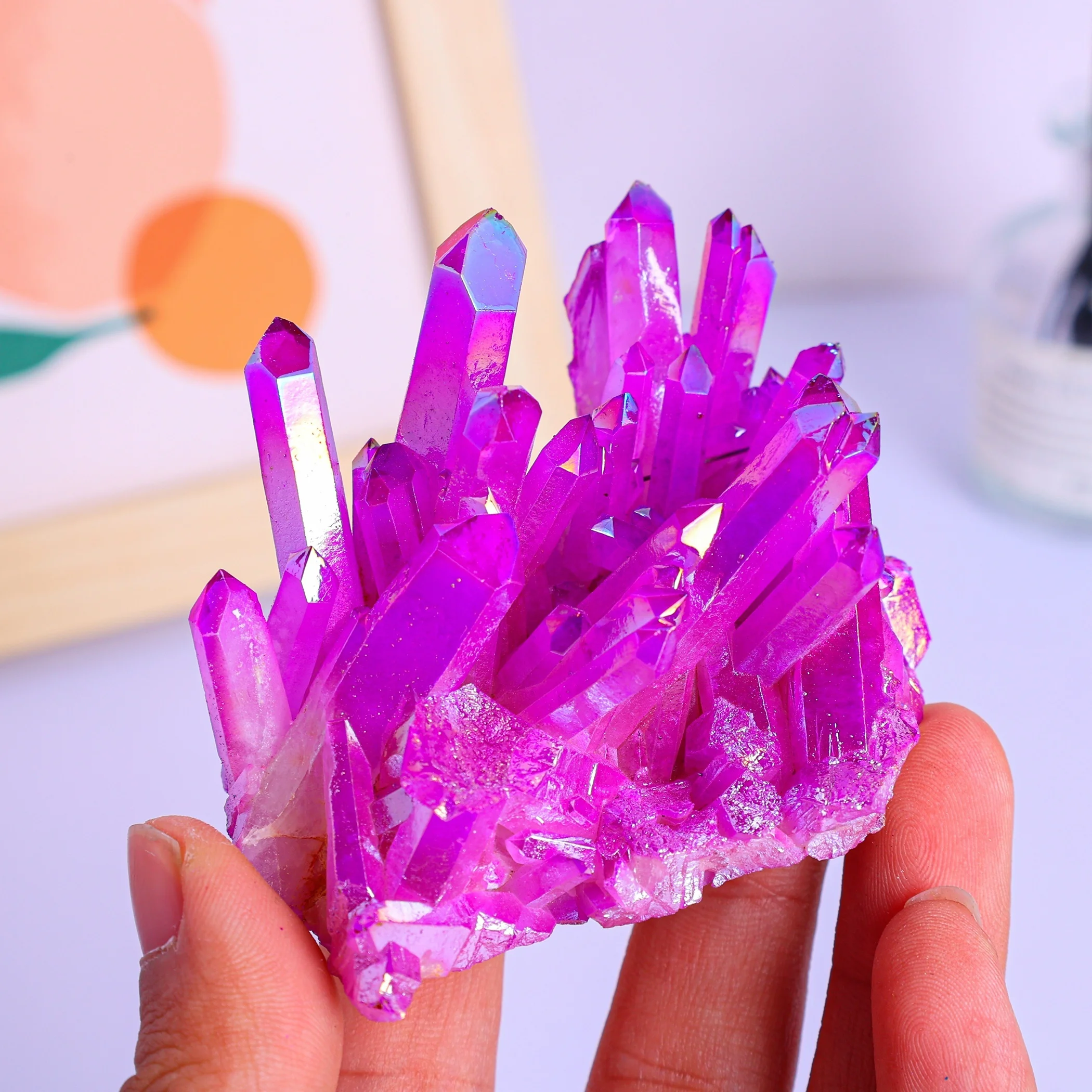 Натуральный Розовый Кварц Кластер Кристаллов Для Украшения Дома Лучший