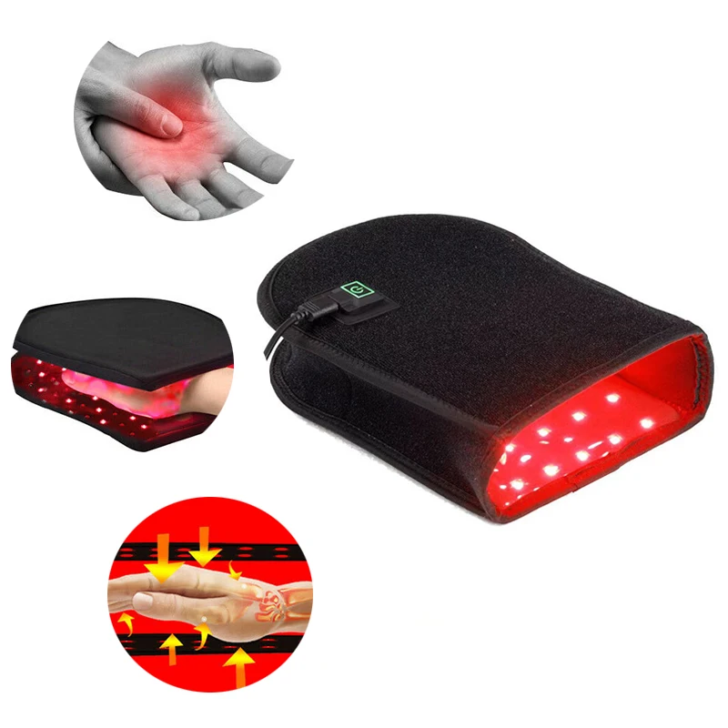 

Double Side Led Near Infrared Light Hand Glove 660nm 850nm Red Light Infrared Therapy Device Arthritis Finger Pain Relief Mitten