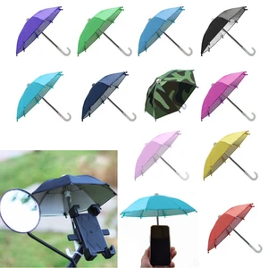 Portable Bike Mobile Phone Holder Umbrella Waterproof Bicycle Phone Stands Sun Parasol Decoration Ri