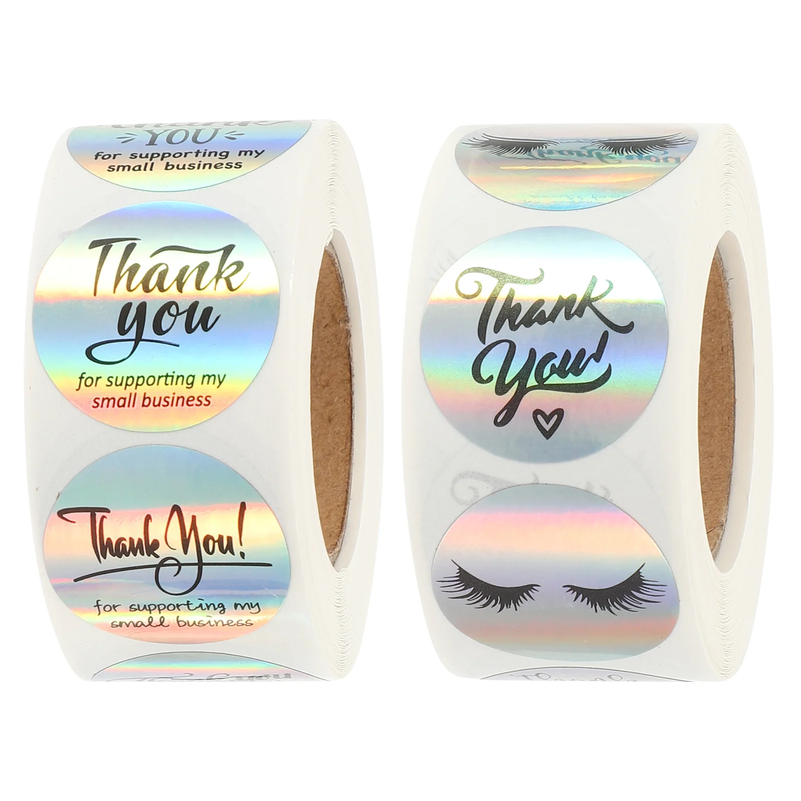 

2 Rolls Decor Thank Themed Sticker You Sealing Gift Adhesive Stickers Supporting My Small Business Wrap Delicate
