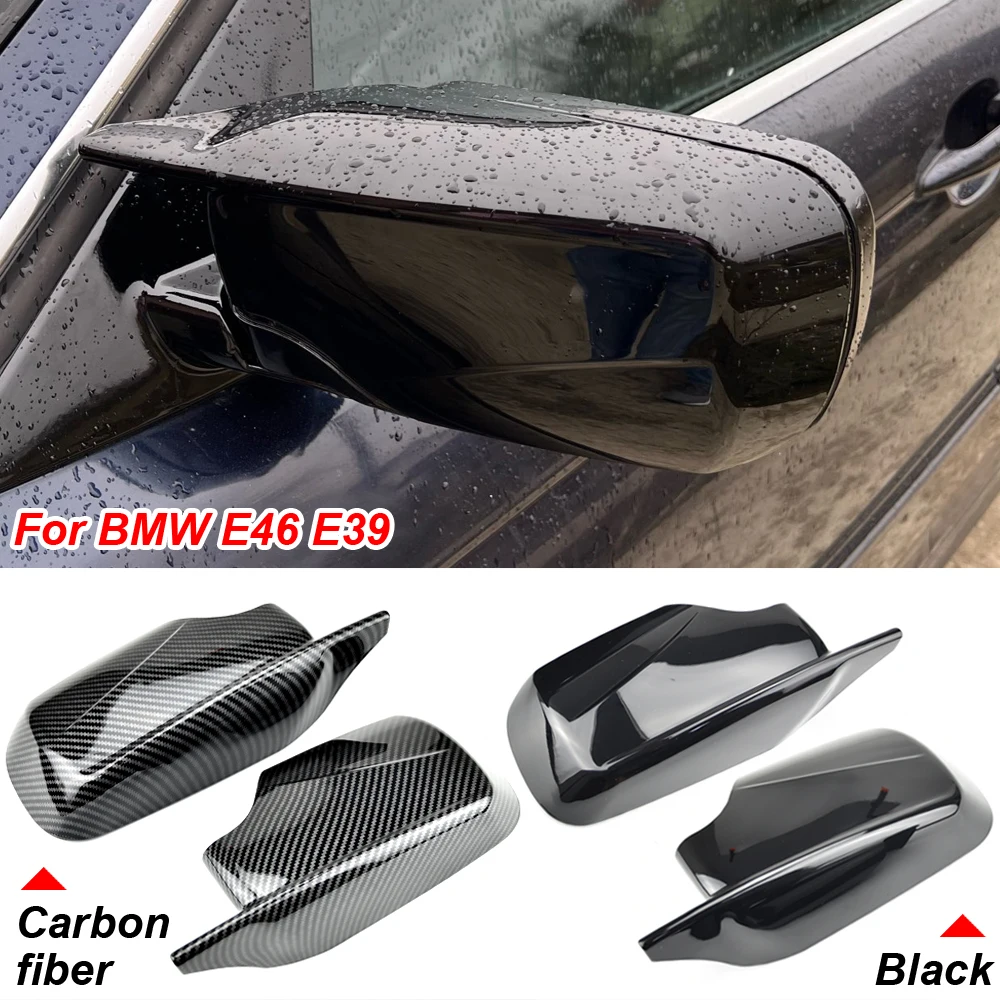 

ABS Rearview Mirror Case Door Wing Mirror Cover Cap Shell Housing for BMW E46 316i 318i 318d 320d 320i 323i 325i 328i 330d 330i