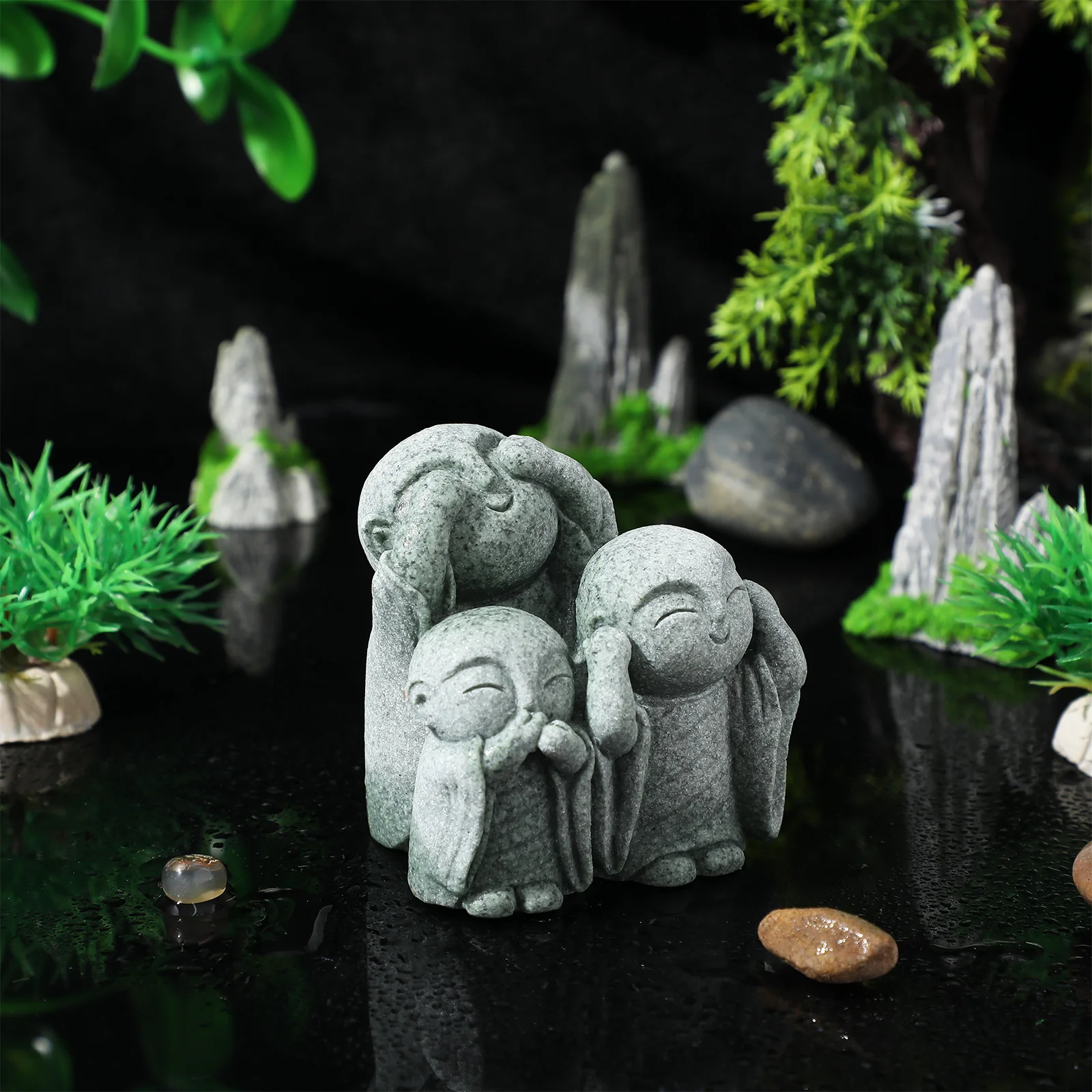 Betta аквариум Ksitigarbha садовые поделки украшения для аквариума большая смола бета