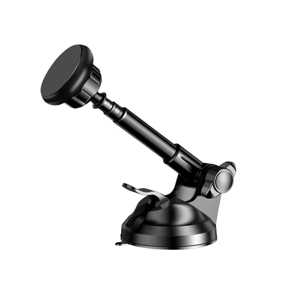 

Telescopic Long Pole Magnetic Car Mount Phone Holder Creative Universal Suction Cup Mobilephone Stand Bracket (Black)