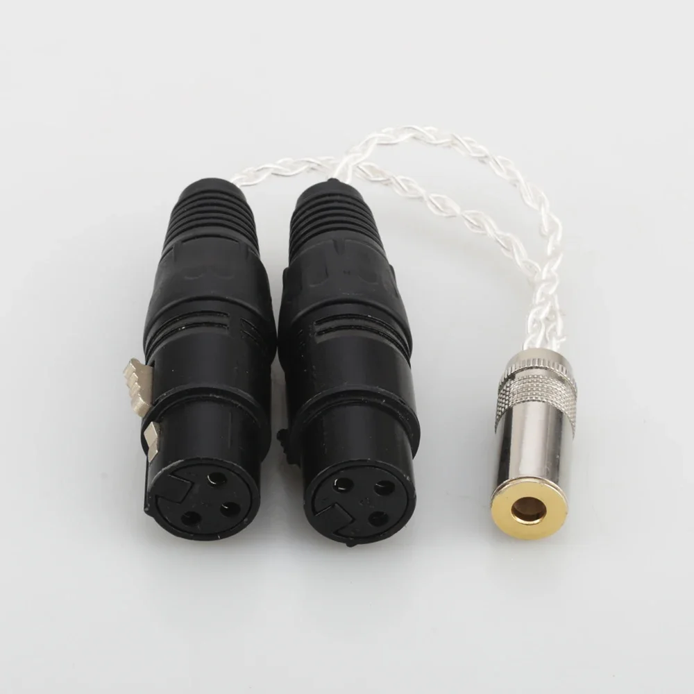 Audiocrast 8-ядерный посеребренный 4 мм сбалансированный разъем мама на двойной 2x