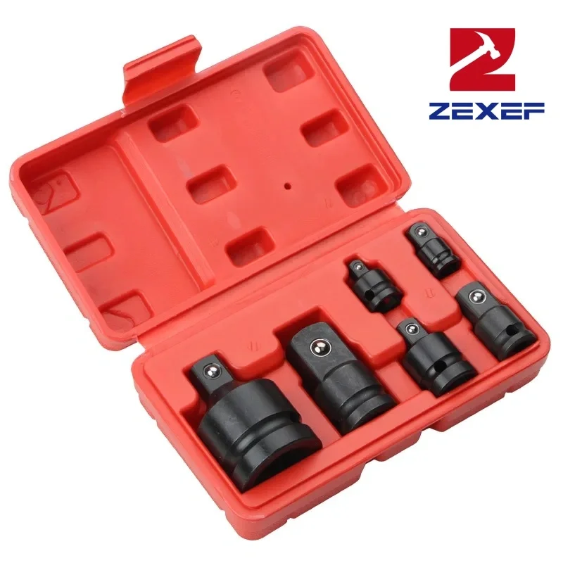 ZEXEF 6 шт. торцевой ключ 1/4 1/2 3/8 3/4 Набор торцевых ключей с храповым механизмом
