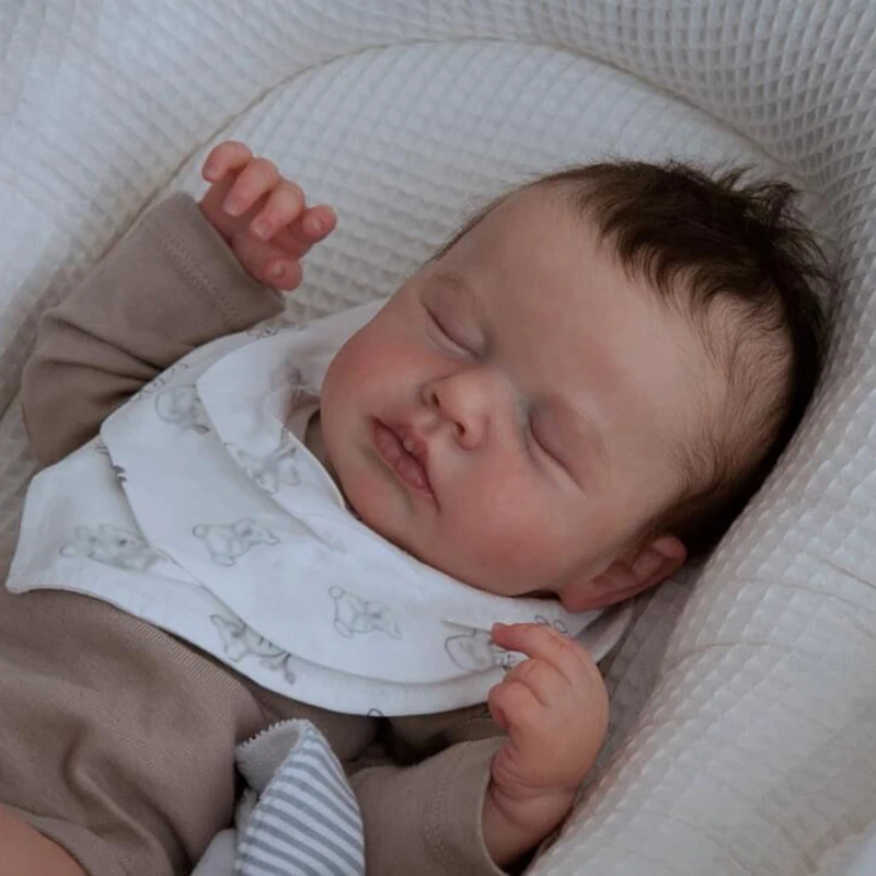 19inch Full Body Silicone Vinyl Reborn Doll Boy Loulou Newbo