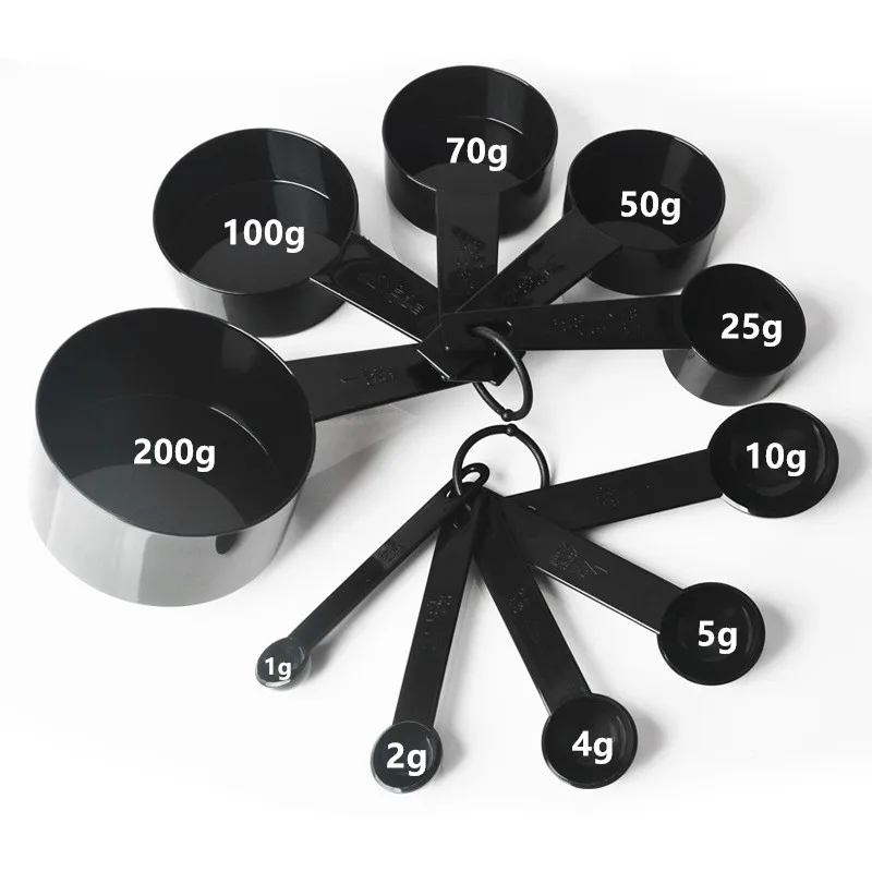 

Мерные ложки набор RPXBGUCKARHG 5/10 шт., черные