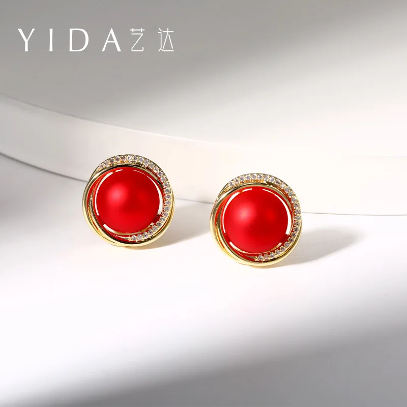 

Женские винтажные серьги-гвоздики с пресноводным жемчугом