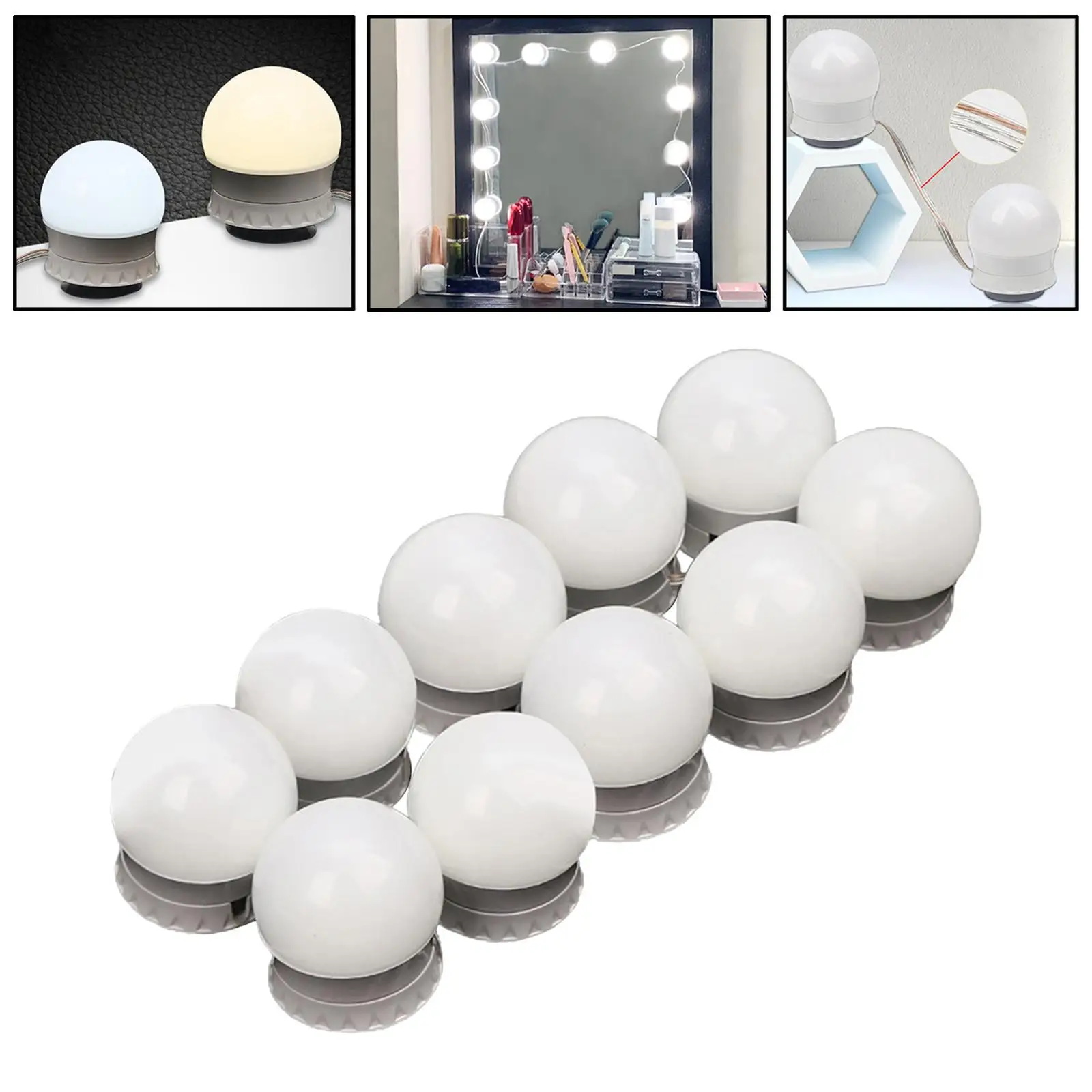 

Makeup LED For Bulbs Light & Suction Cup