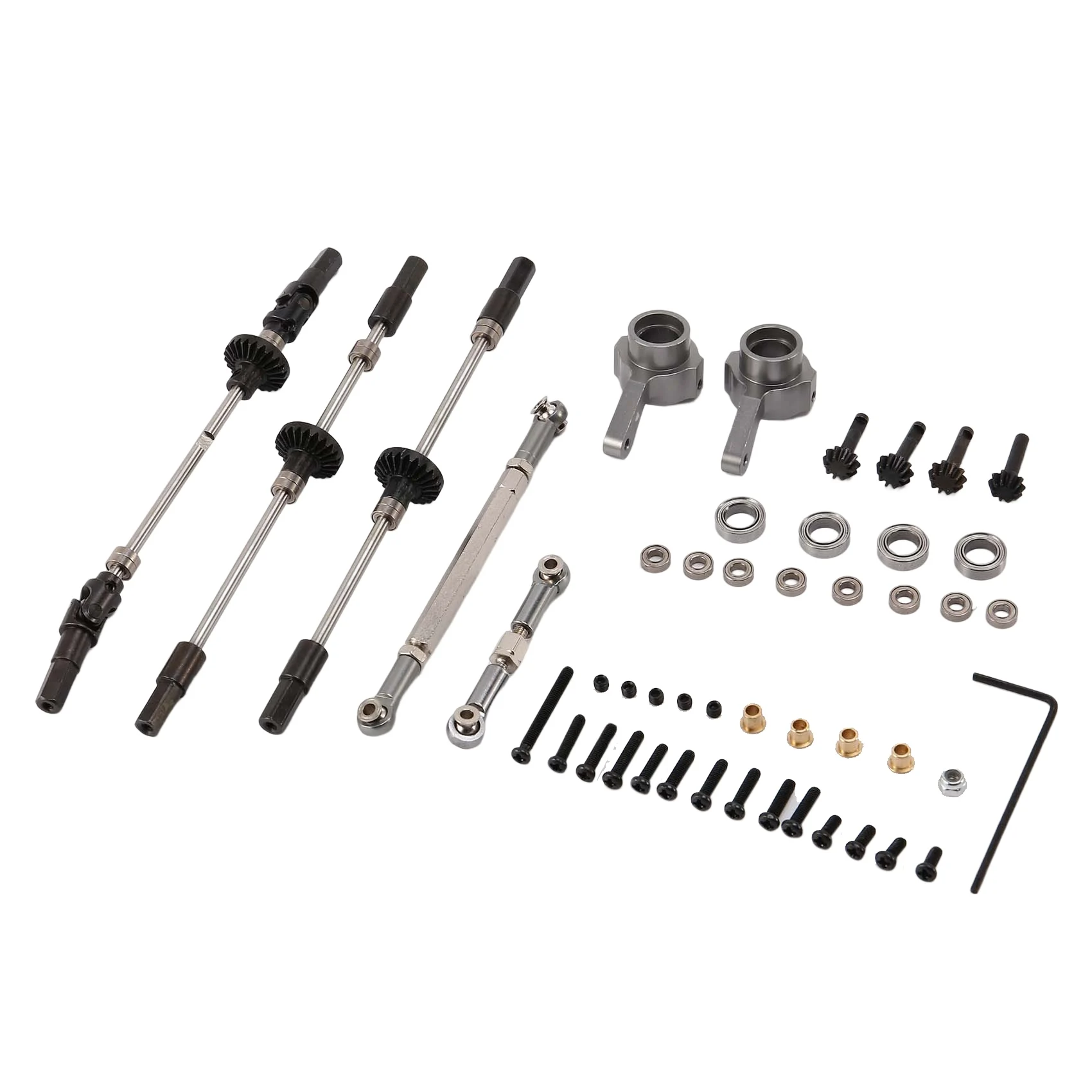

Upgrade Steel Gear Bridge Axle Gears for WPL B14 B24 C14 C24 C34 C44 B16 B36 JJRC Q60 1/16 RC Car Spare Parts,6X6