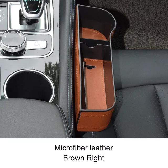 

Gap Car Storage Box Seat Crevice Pocket Catcher PU Leather Universal Auto Organizer Card Phone Holder Stowing Tidying