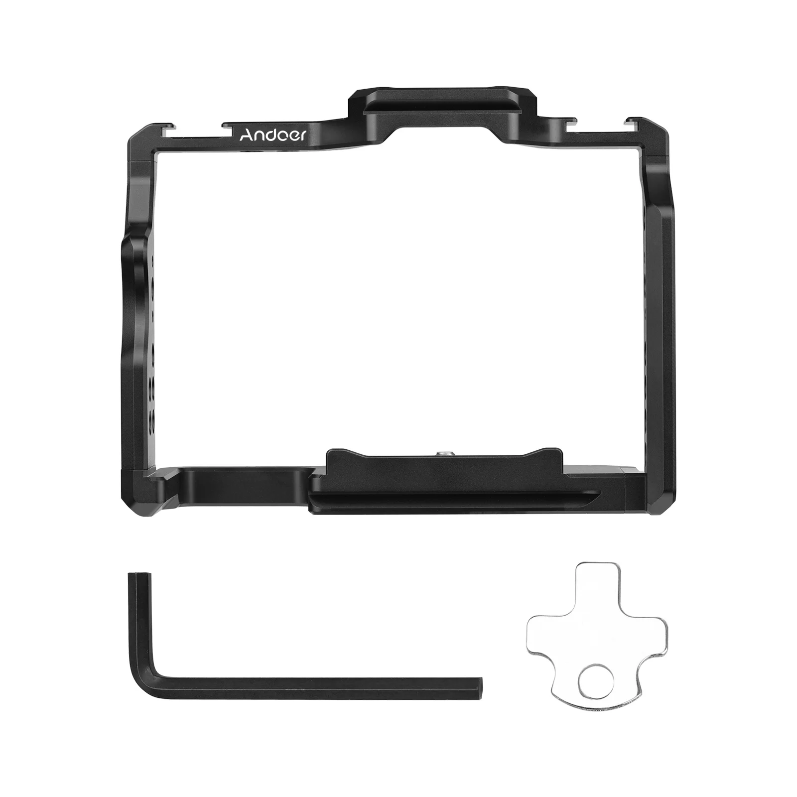 Клетка для камеры Andoer из алюминиевого сплава с двойными креплениями холодного