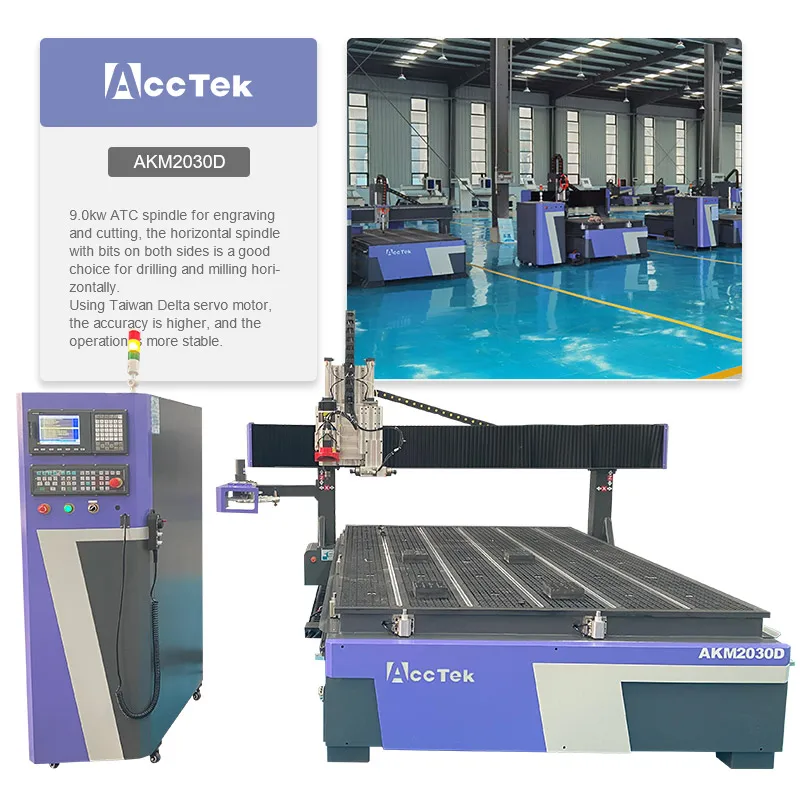 

2000*3000mm Big Working Size CNC Milling Machine For Furniture Making Artictic Crafts Engraving Processing Equipment