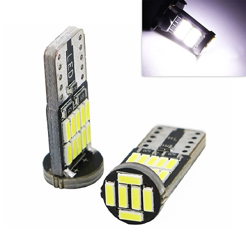 

10 шт., светодиодные лампы T10 W5W 4014 26SMD