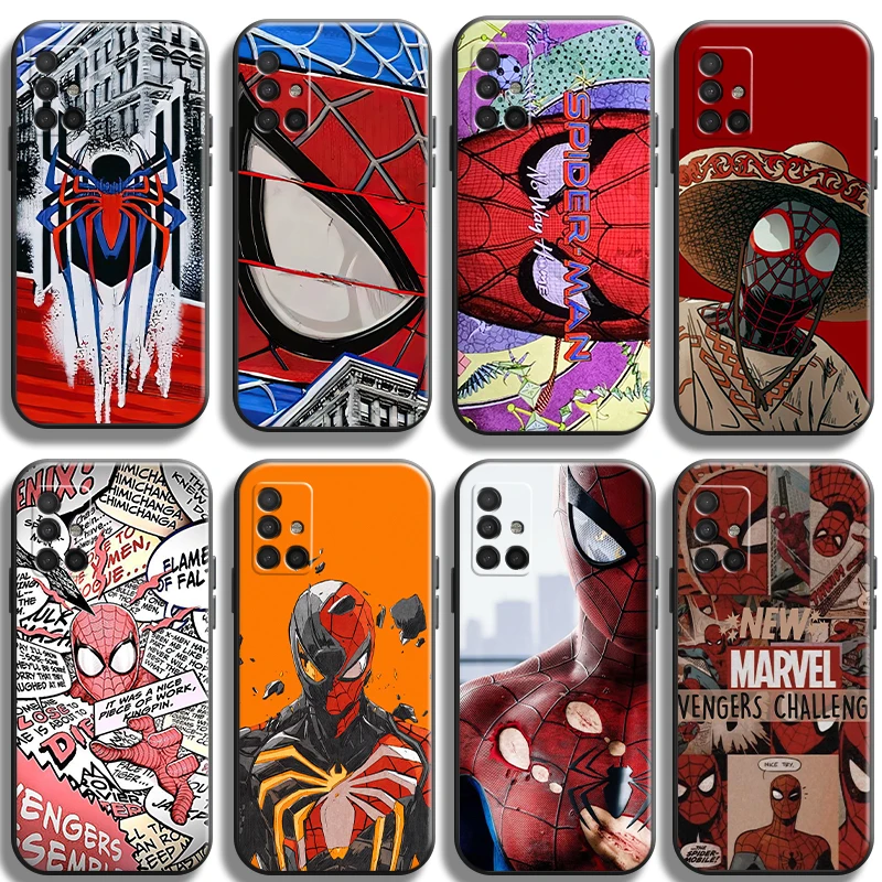 

Marvel's Spider-man Phone Cases For Samsung S20 FE S20 S8 Plus S9 Plus S10 S10E S10 Lite M11 M12 S21 Ultra TPU Coque Protective