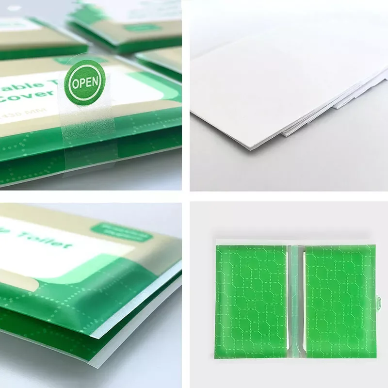 

2023NEW Disposable Toilet Seat Cover Paper Waterproof Soluble Water Type Travel/Camping Hotel Bathroom Accessory Pad Portable