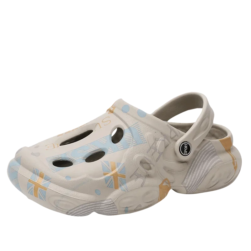 Новые летние мужские пляжные сандалии Baotou с нескользящей толстой подошвой