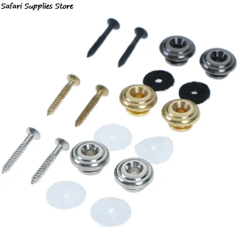 2 шт. медный замок для гитарного ремня s с насадками грибов бас-гитара ремешок