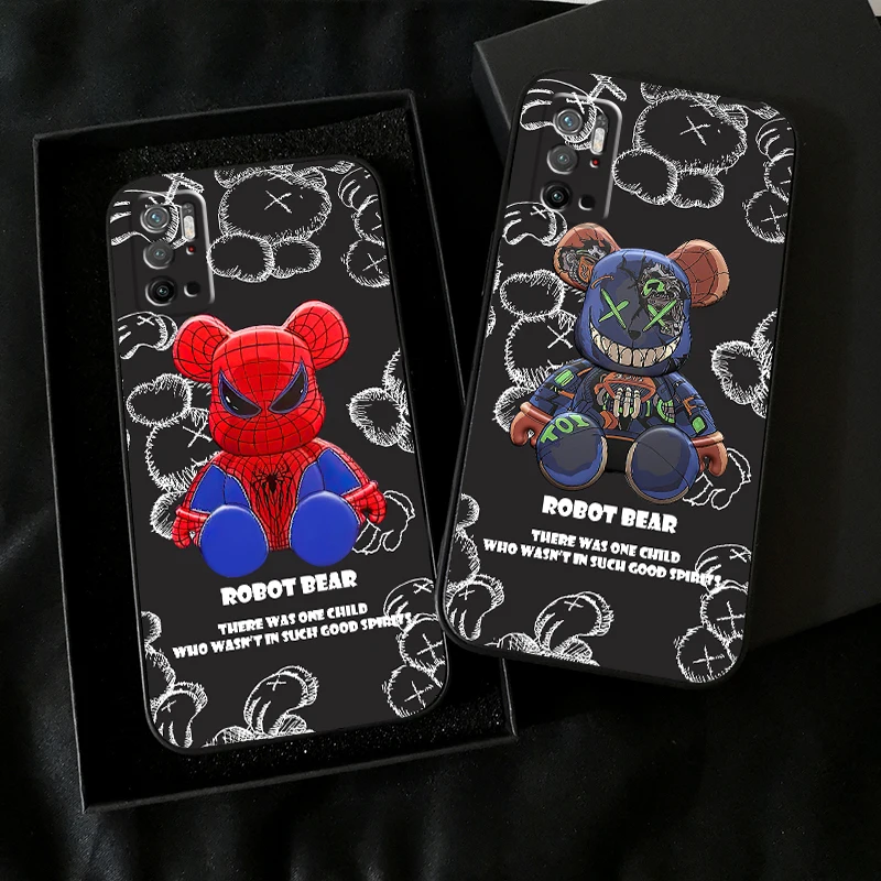 

Marvel Cute Spiderman Venom Bear For Xiaomi Poco X3 PRO NFC POCO M3 M3 Pro 5G X3 F3 GT Phone Case Silicone Cover Funda Carcasa