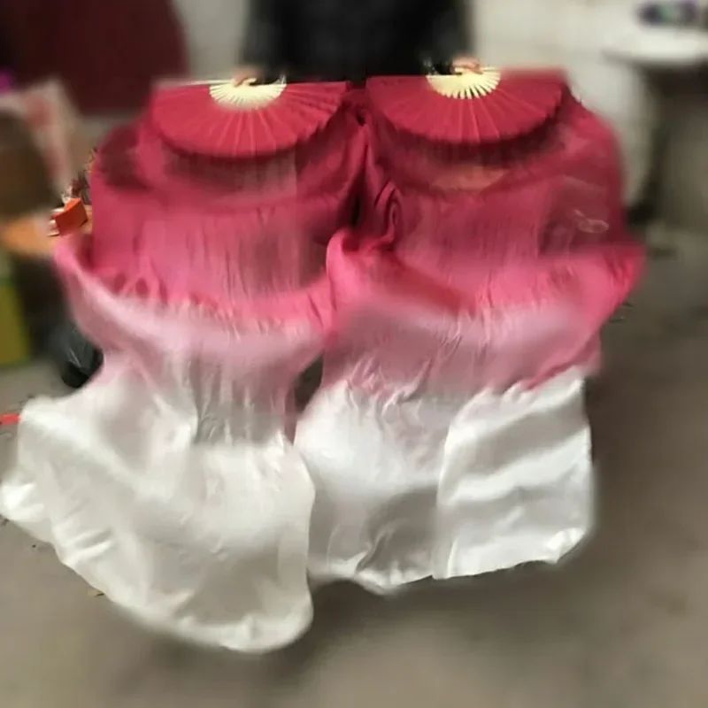 Веер-вуаль из чистого шелка для танца живота 120/150/180 см 1 пара