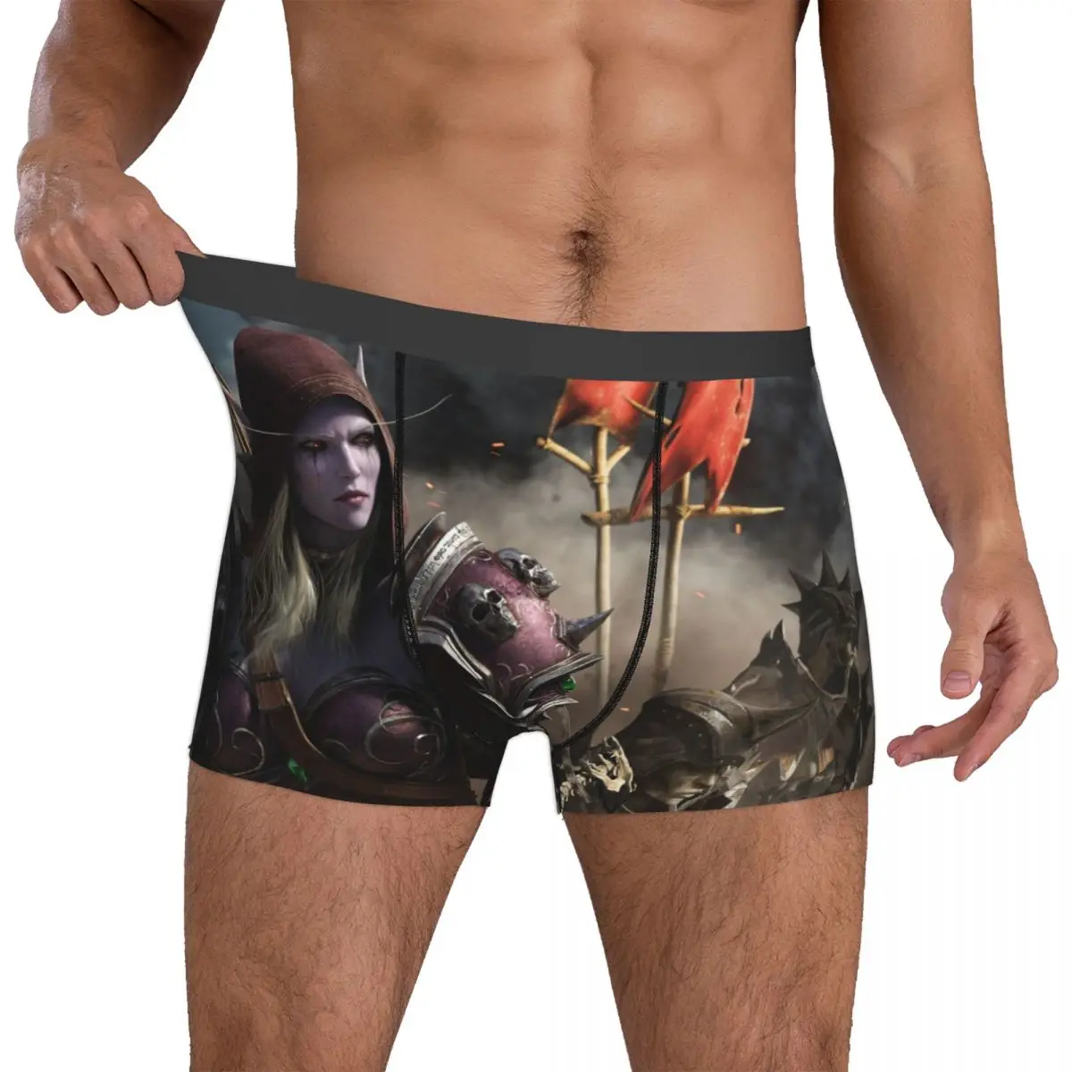 Трусы World of Warcraft 895528 хлопковые трусы мужское нижнее белье шорты с принтом боксеры