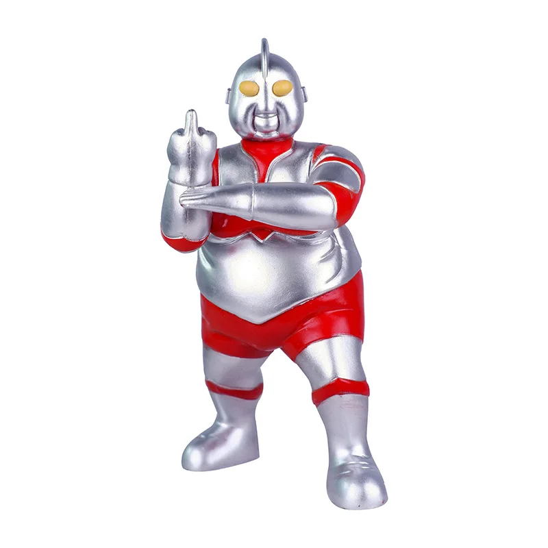 Anime Fat Ultraman Model Figure Fat House Retirement Ultra Fat Resin Ruined Childhood Series Figures Superman Ornament Model Toy images - 6