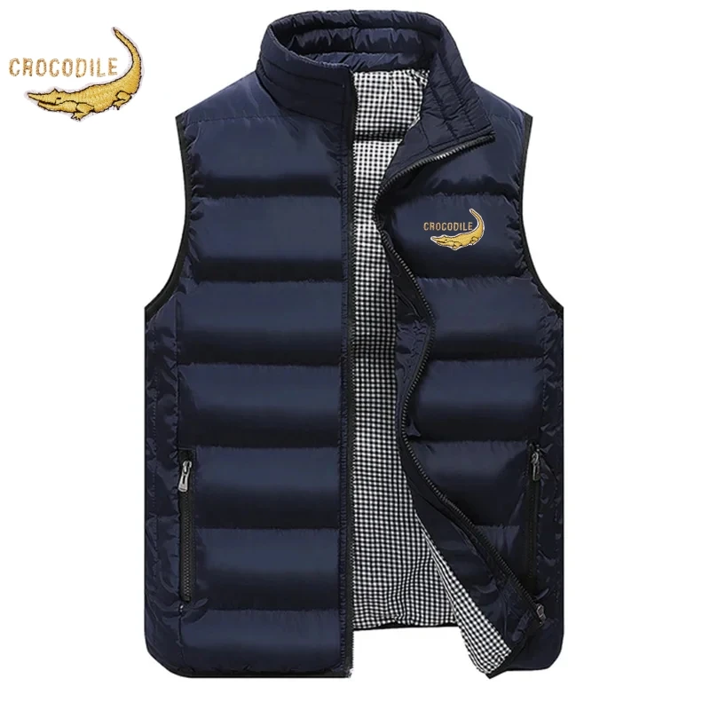 Мужская брендовая хлопковая майка с вышивкой осенне-зимняя элитная модная