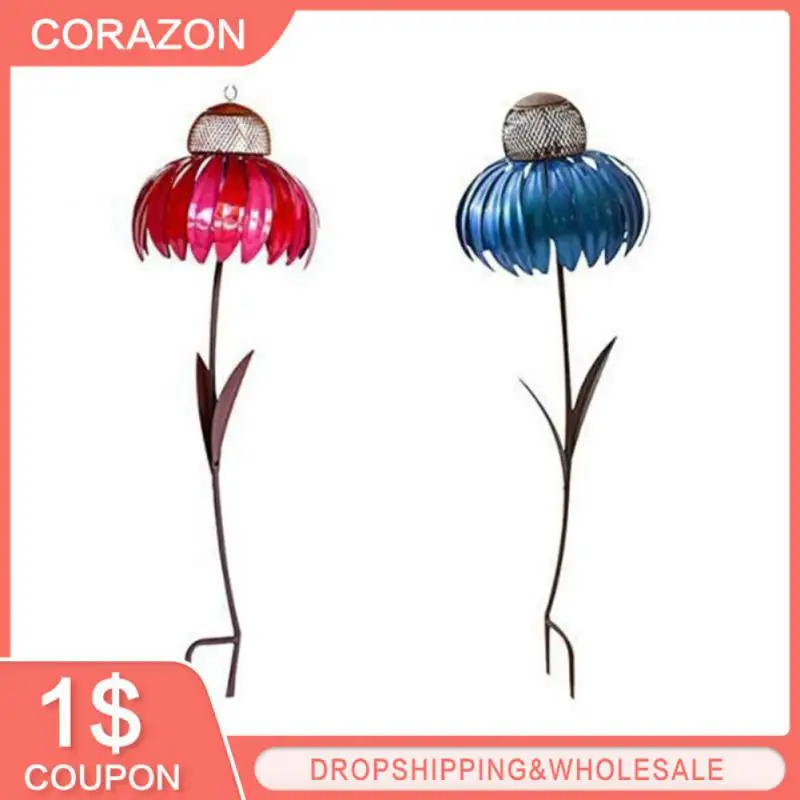 

Bird Feeder Container Garden Decoration Pink Coneflower Coneflower Bird Feeder With Stand Bird Feeder Bottle Hot Outdoor 2023