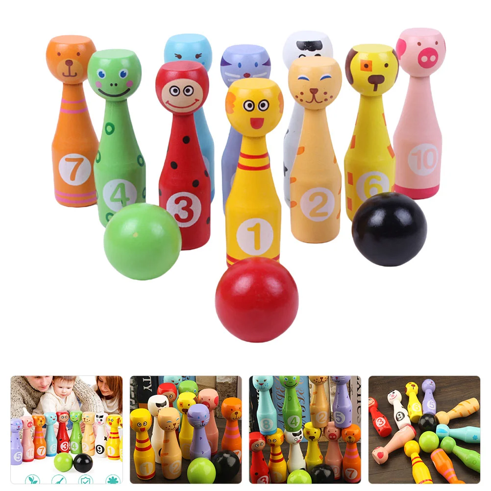 

Bowling Kids Set Game Toykit Children Backyardgames Pinsaccessorytoss Interactive Inflatable Travel Pin Plasticfamily Lawnparty