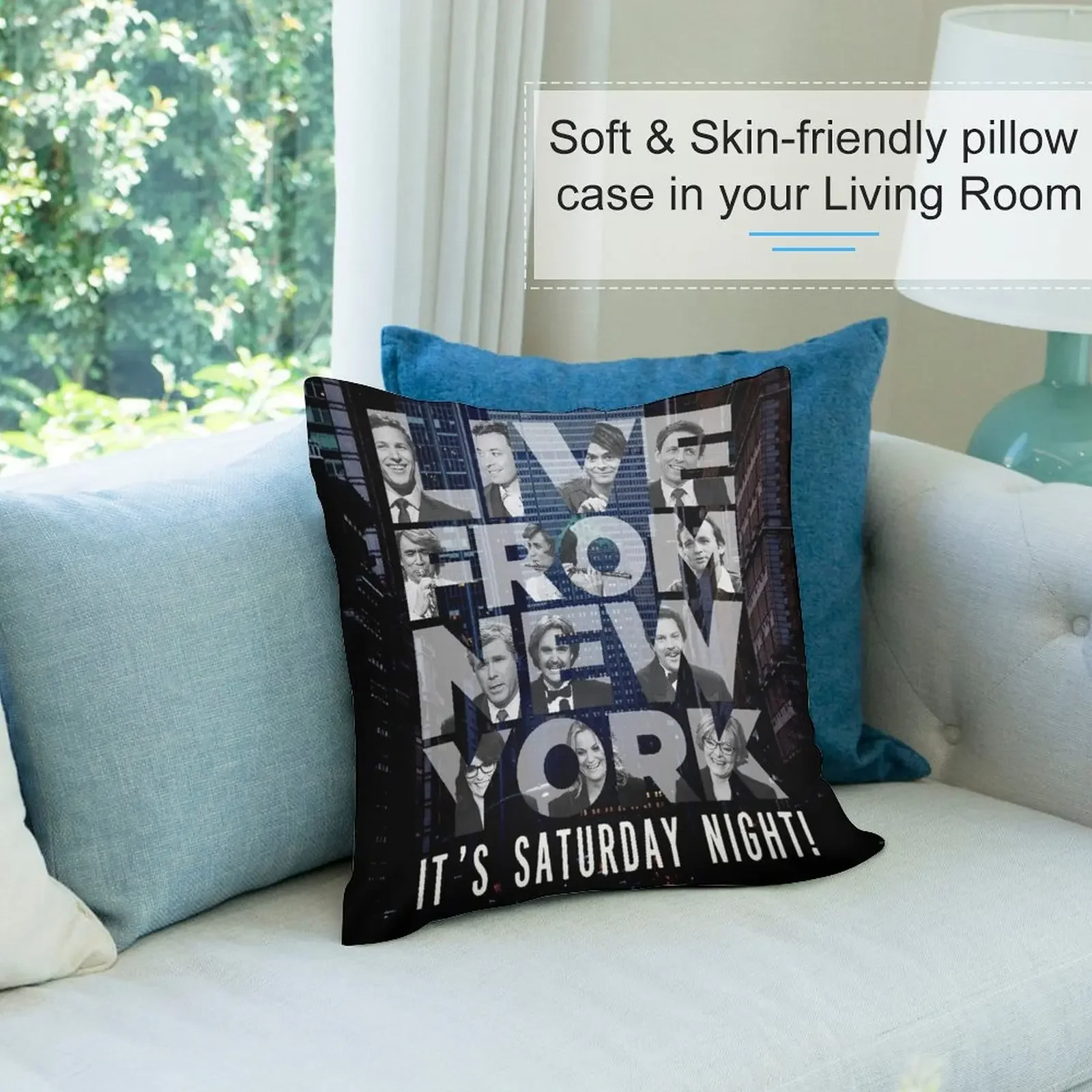 Live From New York Saturday Night Декоративная подушка Осенняя наволочка Рождественская