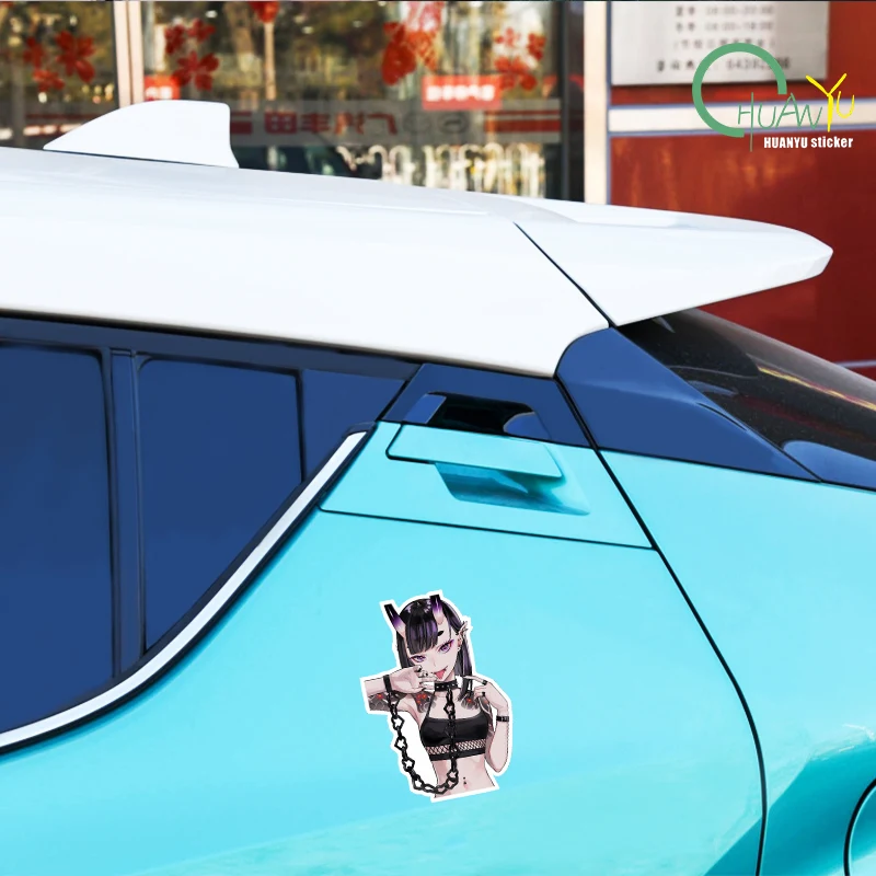 JDM Аниме Devil Girl Наклейки Светоотражающие Водостойкие Для Автомобиля Мотоцикла