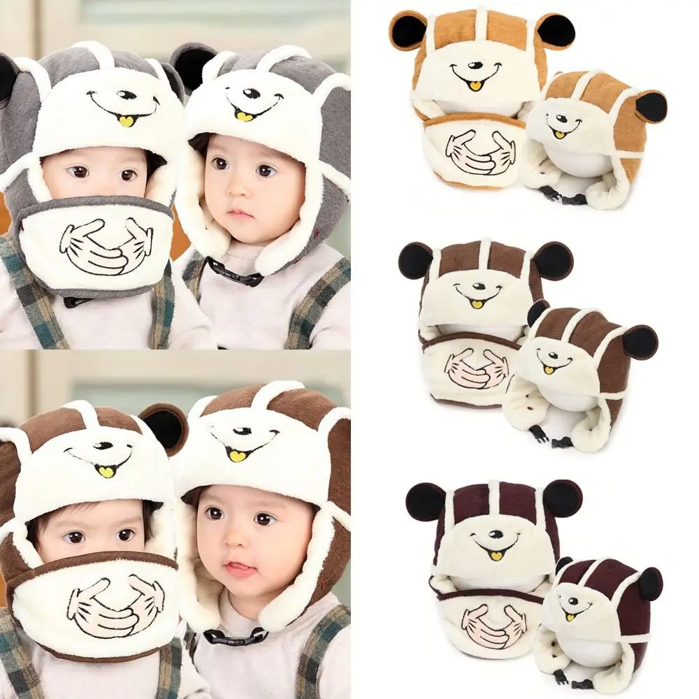 

Зимняя шапка-пуловер, хлопковая шапка унисекс с защитой ушей, утепленная шапка, теплые детские шапки