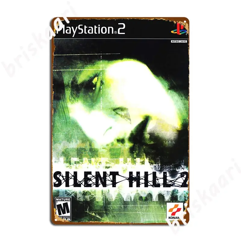 

Плакат Silent Hill 2, металлический плакат, создание табличек, для гостиной, клувечерние, жестяной плакат
