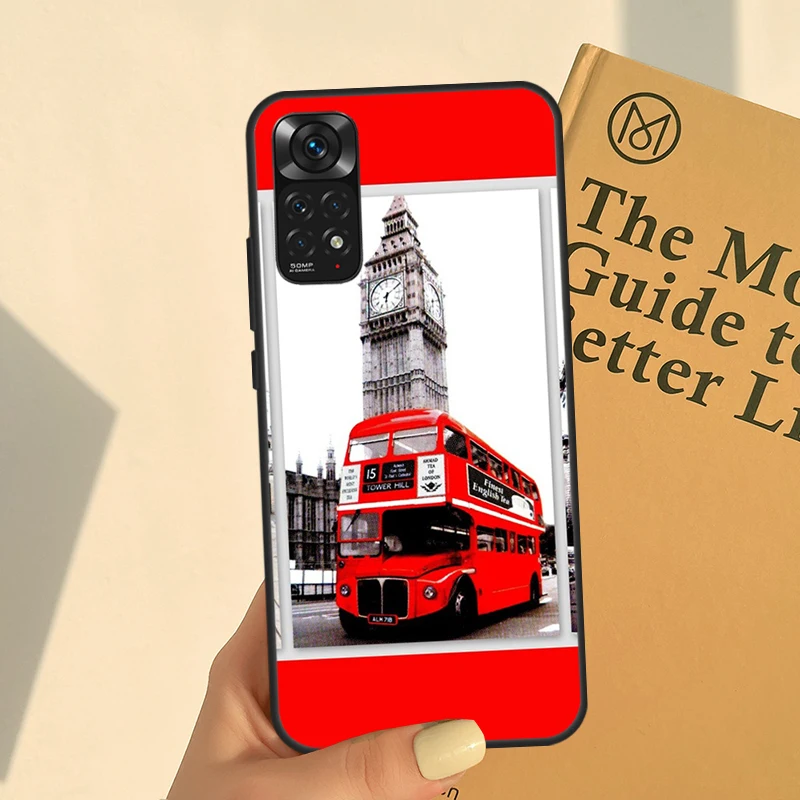 London Bus England Big Ben For Redmi 9 10 10C 9A 9C K50 K40 Gaming Phone Case For Redmi Note 11 10 9 8 Pro 9S 10S 11S images - 6