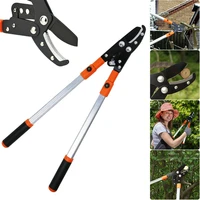 heavy duty garden retractable scissors telescopic anvil lopper 67 100cm extendable garden tree branch cutter garden pruning tool