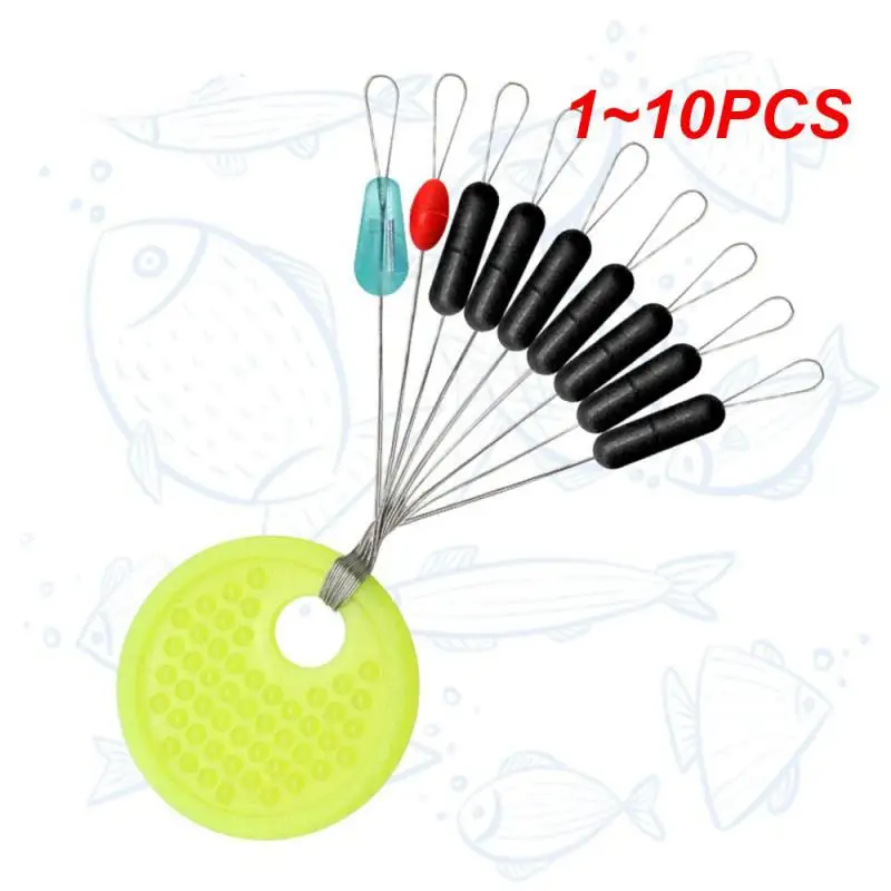

1~10PCS GroupRubber Space Bean Connector Fishing Tackle Professional Fishing Float Fishing Line Stopper Fishing Bobber Float