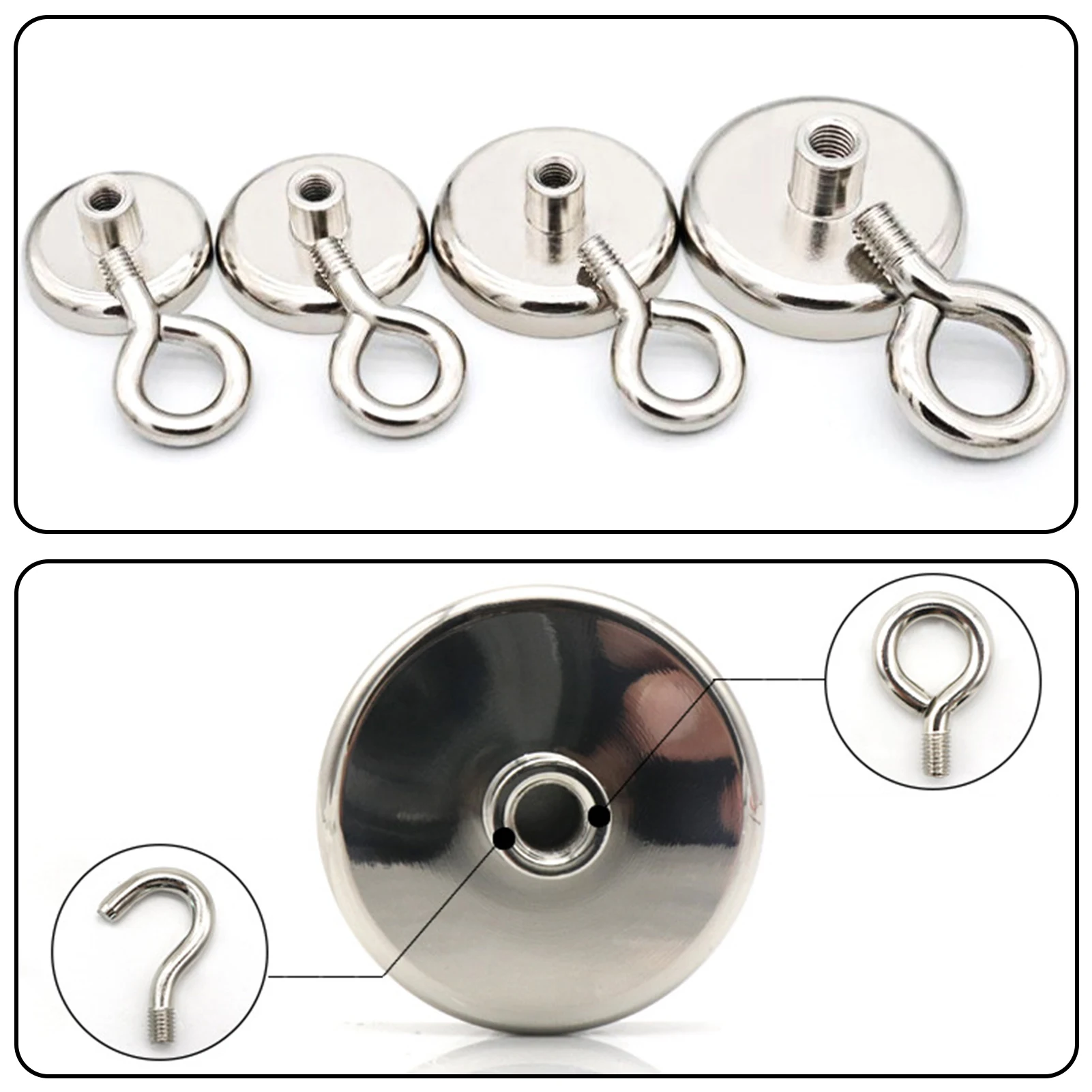 Мощный Неодимовый Магнит глубоководный рыболовный магнит Круглый поисковый