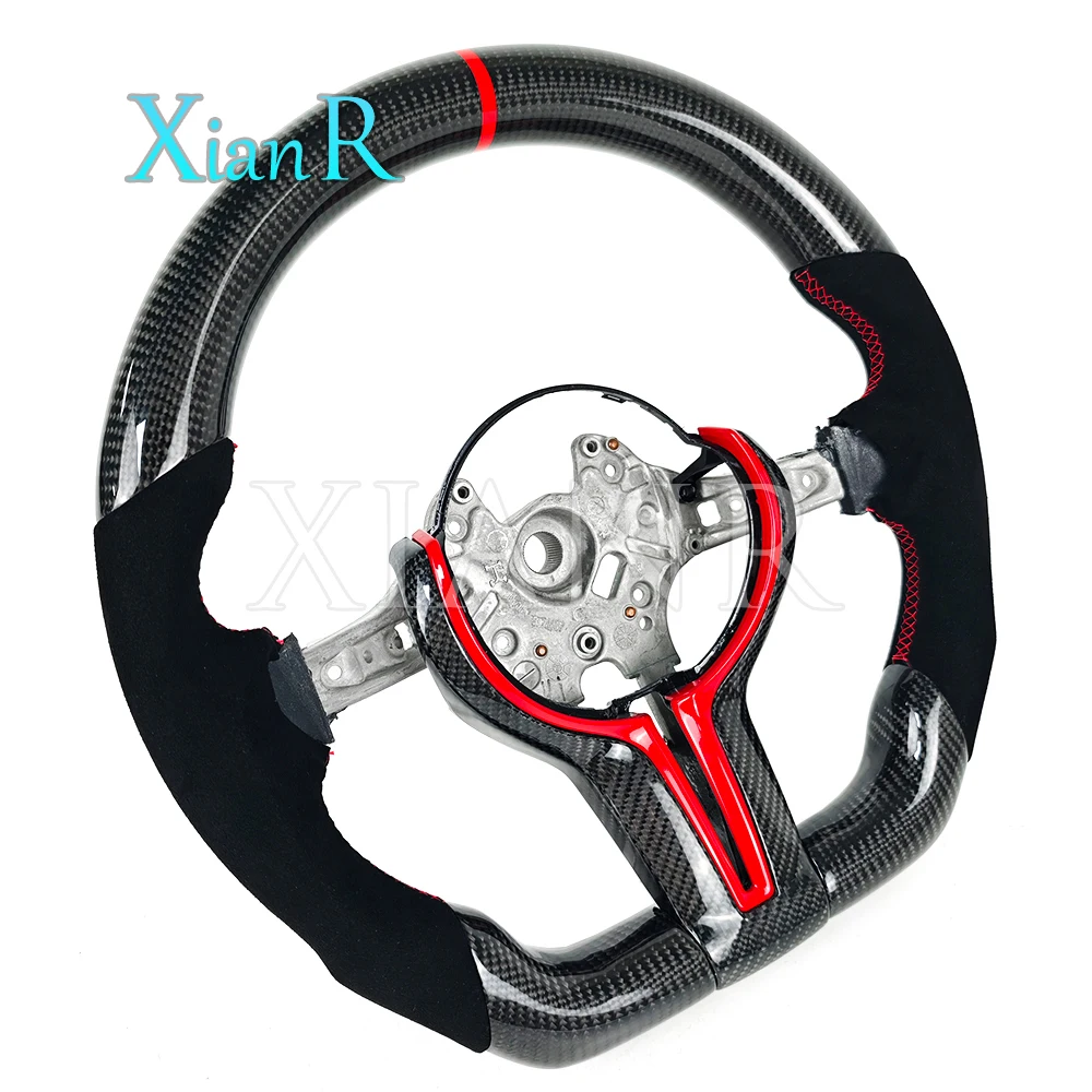 Индивидуальный руль из алькантары кожи и углеродного волокна для BMW E90 E60 E46 F30 F10 M2