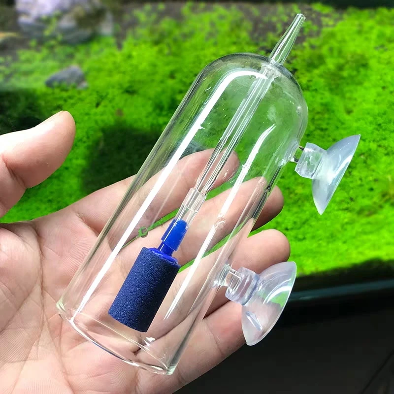 Fish Tank Silent Glass Air Compressor Aerator Oxygenator Stone Dissolve Aquarium Air Pump Oxygen Diffuser Aquarium Accessories
