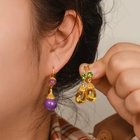 luxury elegant teardrop earrings noble stud earrings earrings wedding accessories shiny opal women jewelry