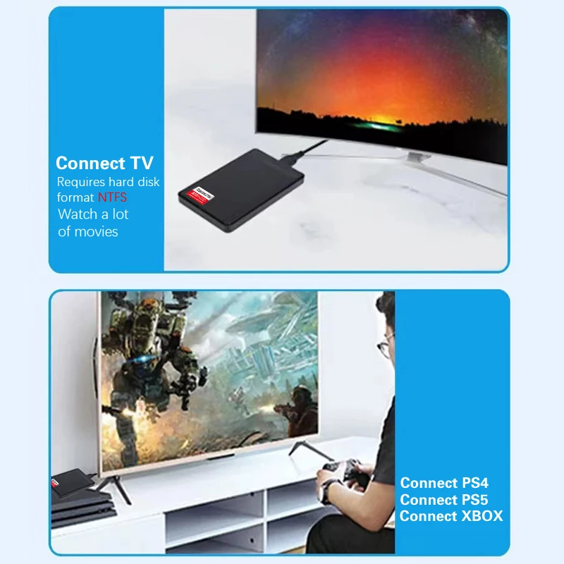 Супер внешний жесткий диск twochi'ɲтб 1ТБ USB 3 0 HDD память для ПК Mac планшета Xbox PS4