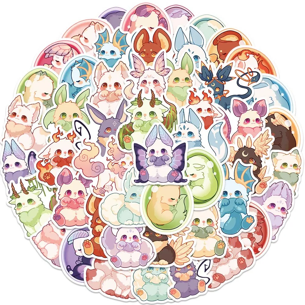

10/50 Pcs Fantasy Creatures Cartoon Sticker Backpack Phone Guitar Scrapbook DIY Decoration Waterproof Children Stickers Decals