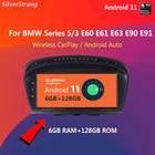 8 ядер 128 ГБ Android 11 автомобильное радио для BMW серии 53 E60 E61 E62 E63 E90 E91 CIC CCC мультимедийный плеер GPS навигация головное устройство