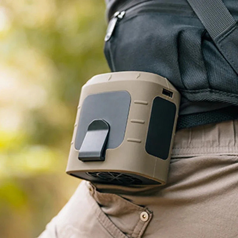 

Multi-functional Neck Hanging Fan, USB Mini Fan, 8000mAh Power Bank with Light, Portable, Camping, Hiking, Sports