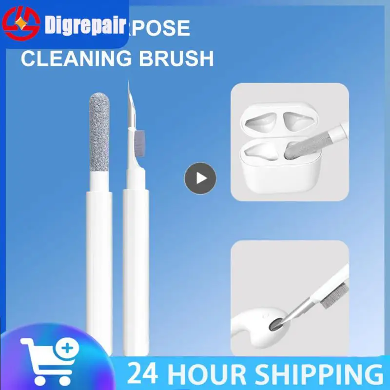 

Portable Earbuds Pen Brush With Handle Earphones Cleaner Kit Multi Purpose Charging Case Cleaning Tools