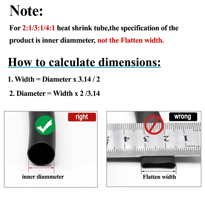 Термоусадочная трубка 1 6/2 4/3 2/4 8/6 4/7 9/9 5/12 7/15 4/19 1/25 4/30/30/39/50 мм